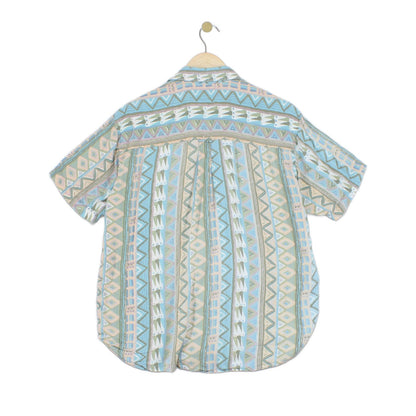 Mens Viscose Patterned Shirt Short Sleeve