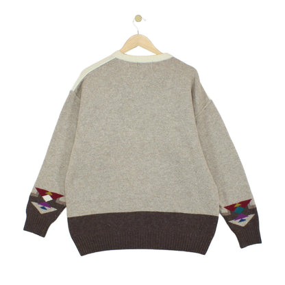 Mens Jumper Made In Italy Pattern Knit Wool
