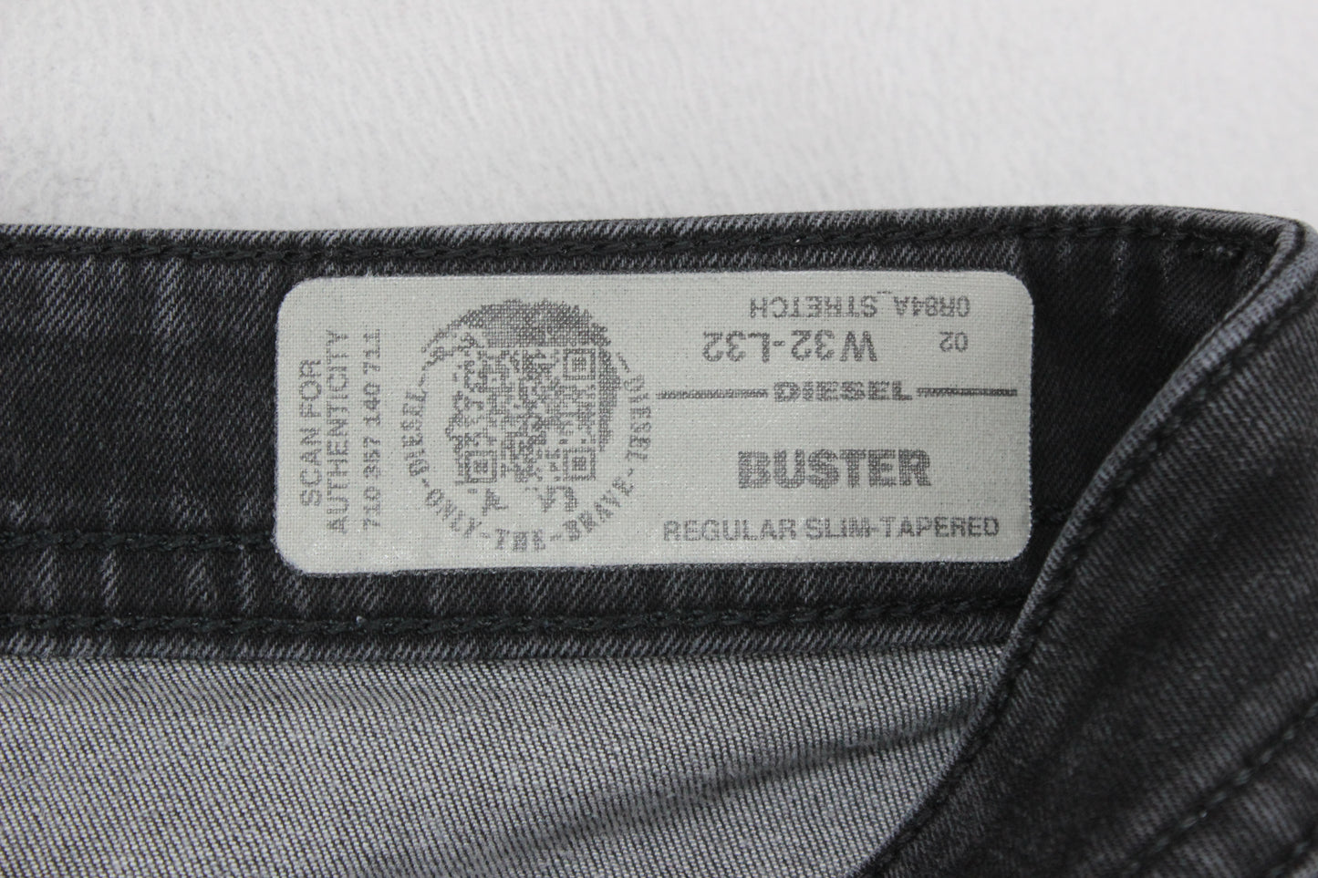 Mens Buster Jeans Regular Slim Tapered Stretch