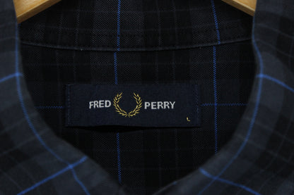Mens Check Shirt Button Up Long Sleeve