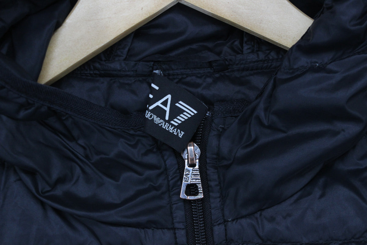 Mens Down Bodywarmer Hooded Quilted Lightweight