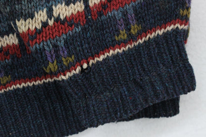 Mens Shetland Wool Jumper Patterned