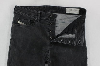 Mens Buster Jeans Regular Slim Tapered Stretch