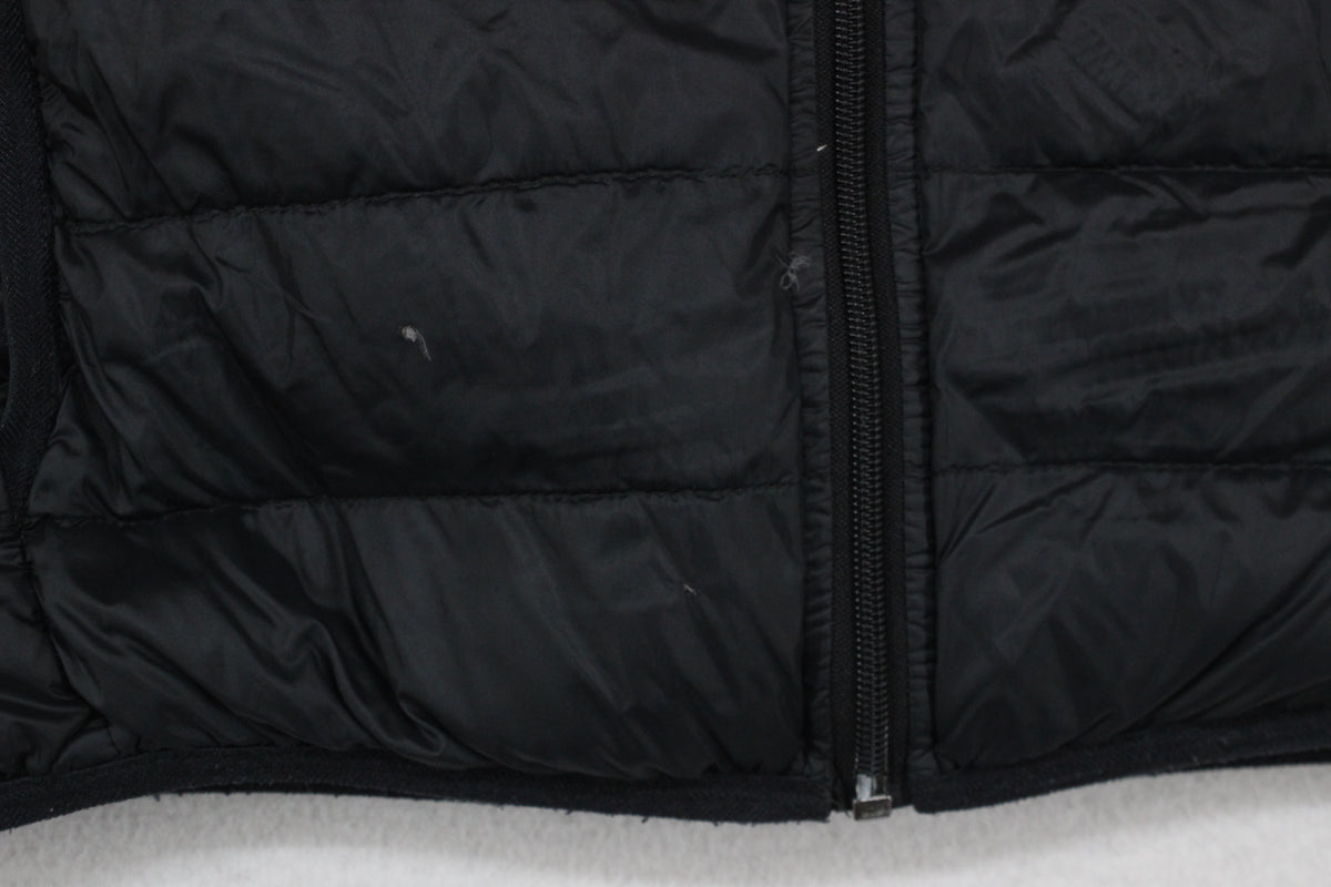 Mens Down Bodywarmer Hooded Quilted Lightweight