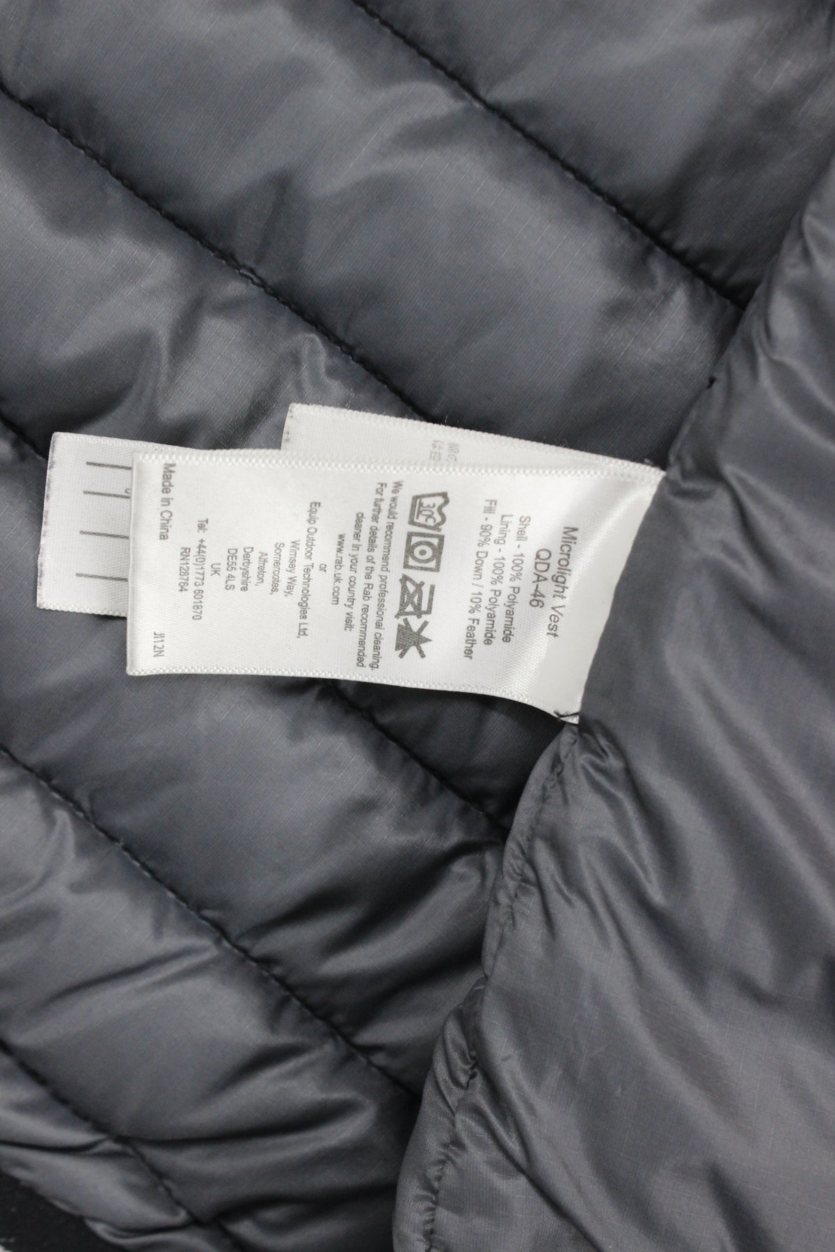 Mens Microlight Vest Bodywarmer Down Full Zip Quilted