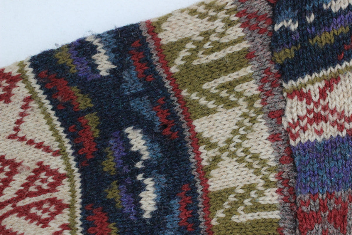 Mens Shetland Wool Jumper Patterned
