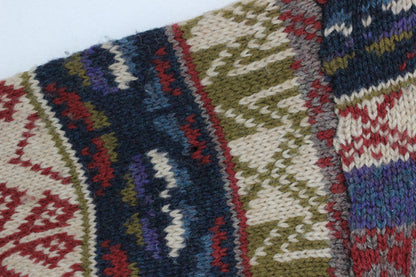Mens Shetland Wool Jumper Patterned