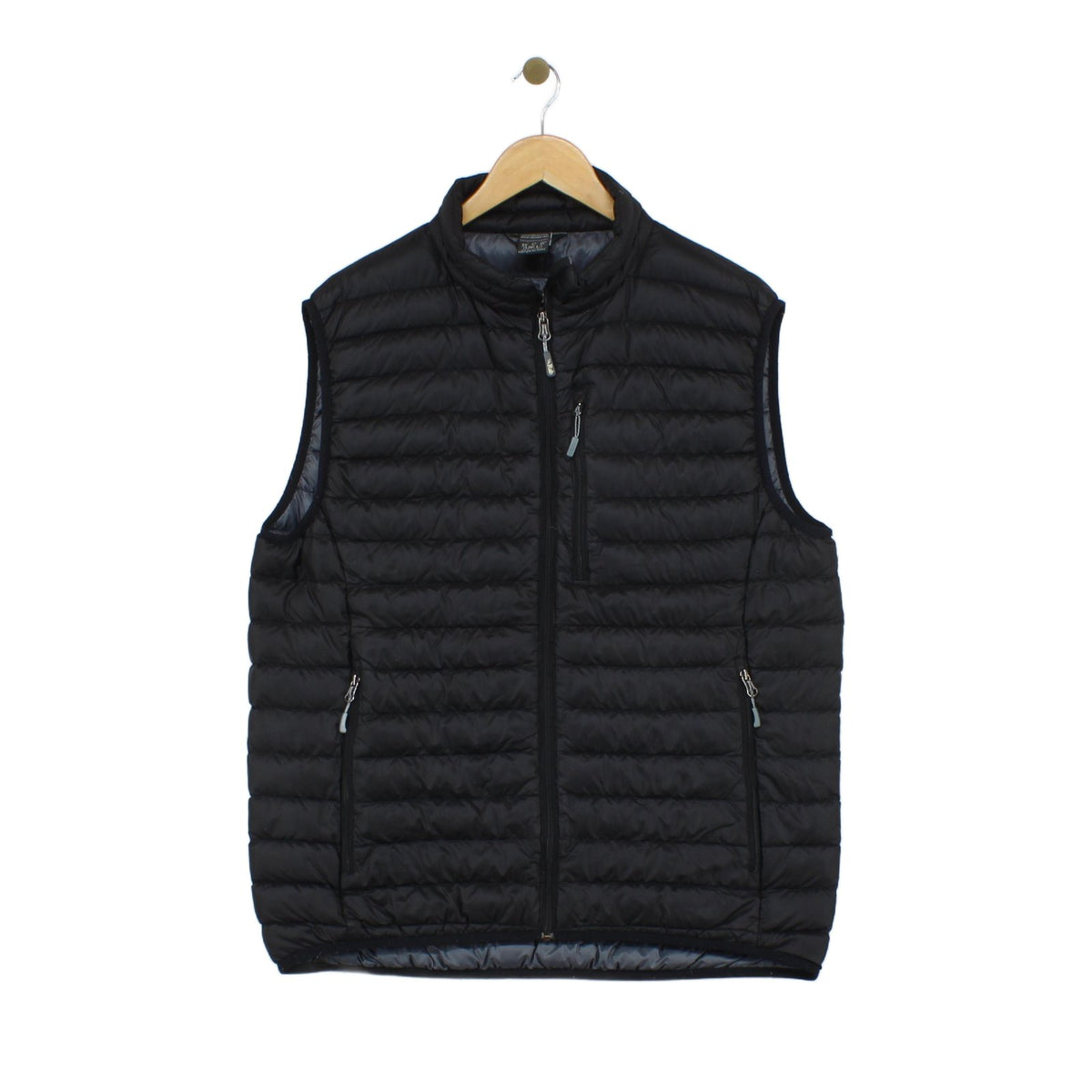 Mens Microlight Vest Bodywarmer Down Full Zip Quilted