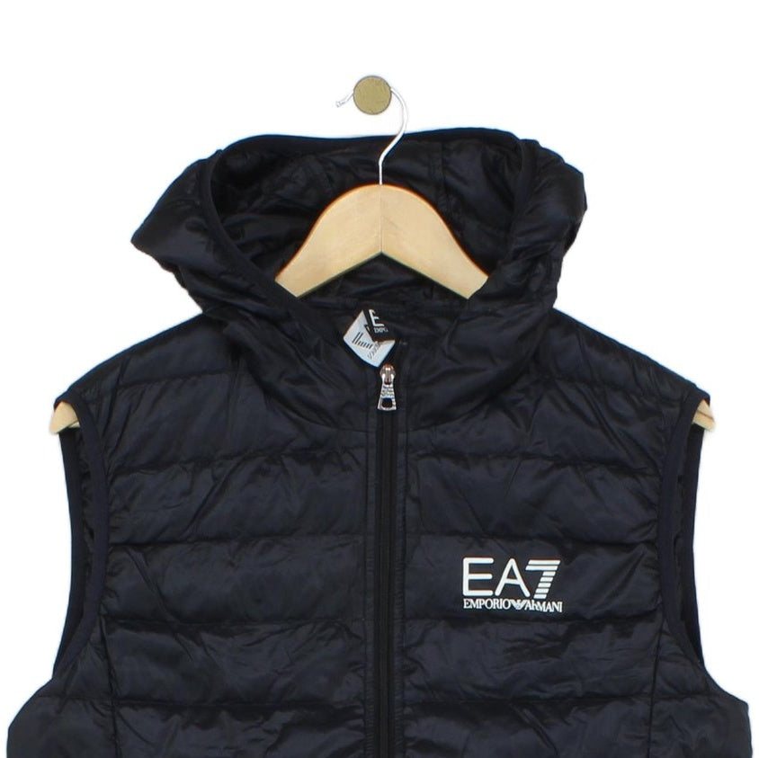 Mens Down Bodywarmer Hooded Quilted Lightweight