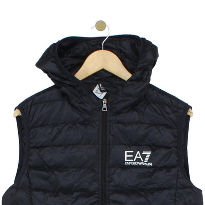 Mens Down Bodywarmer Hooded Quilted Lightweight
