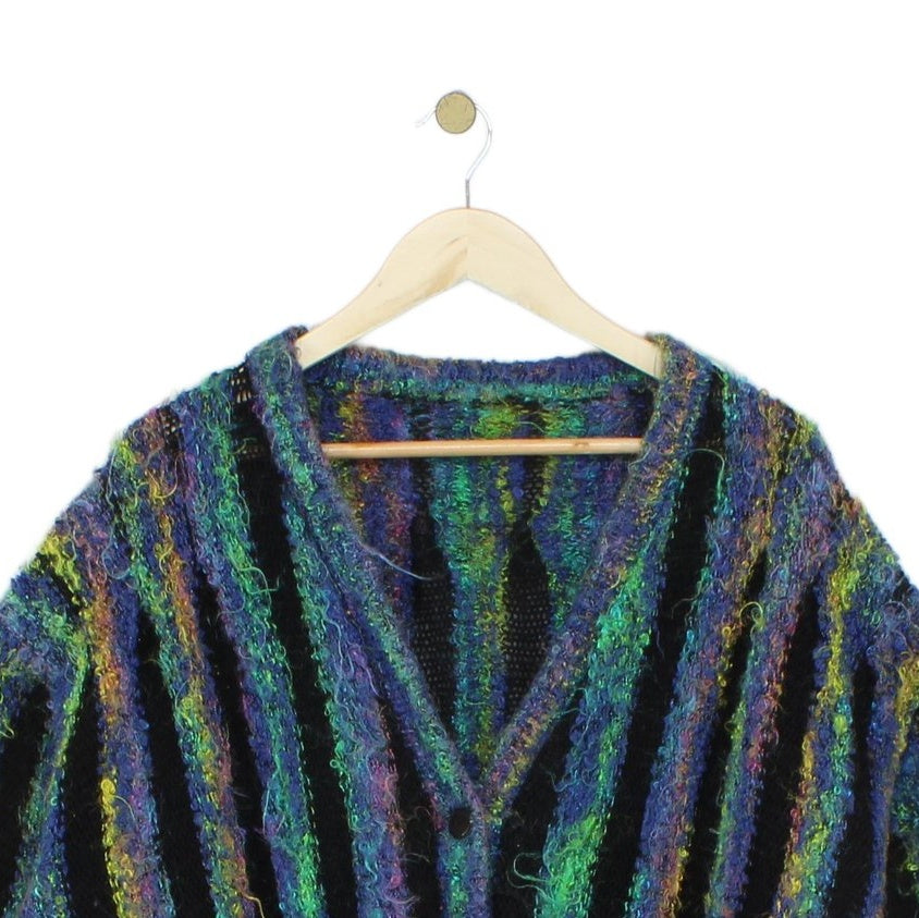 Womens Cardigan Oversized Fit Striped