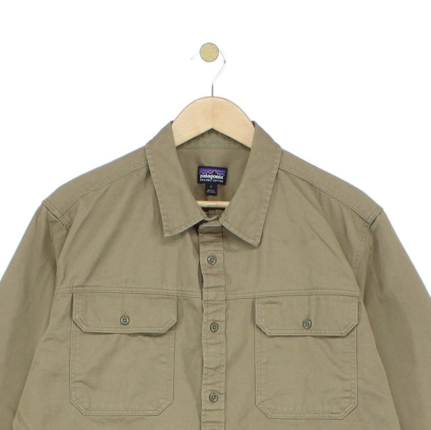 Mens Safari Shirt Button Up Long Sleeve Outdoor