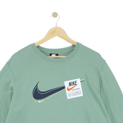 Mens Sweatshirt Athletic Logo Crew Neck