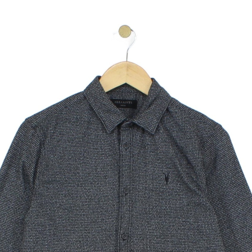 Mens Shirt Check Button Up