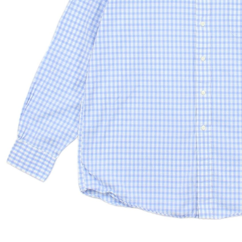 Mens Check Shirt Long Sleeve Button Up
