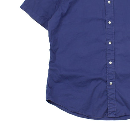 Mens Shirt Button Down Short Sleeve Slim Fit