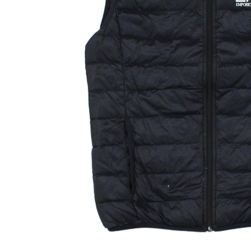 Mens Down Bodywarmer Hooded Quilted Lightweight