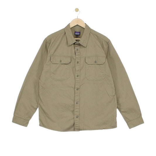Mens Safari Shirt Button Up Long Sleeve Outdoor
