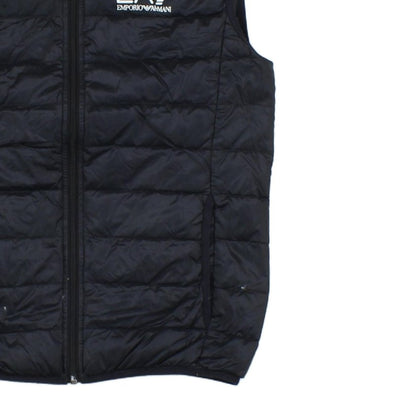 Mens Down Bodywarmer Hooded Quilted Lightweight