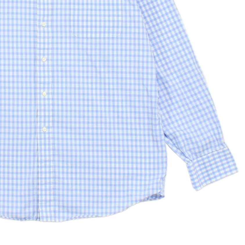 Mens Check Shirt Long Sleeve Button Up