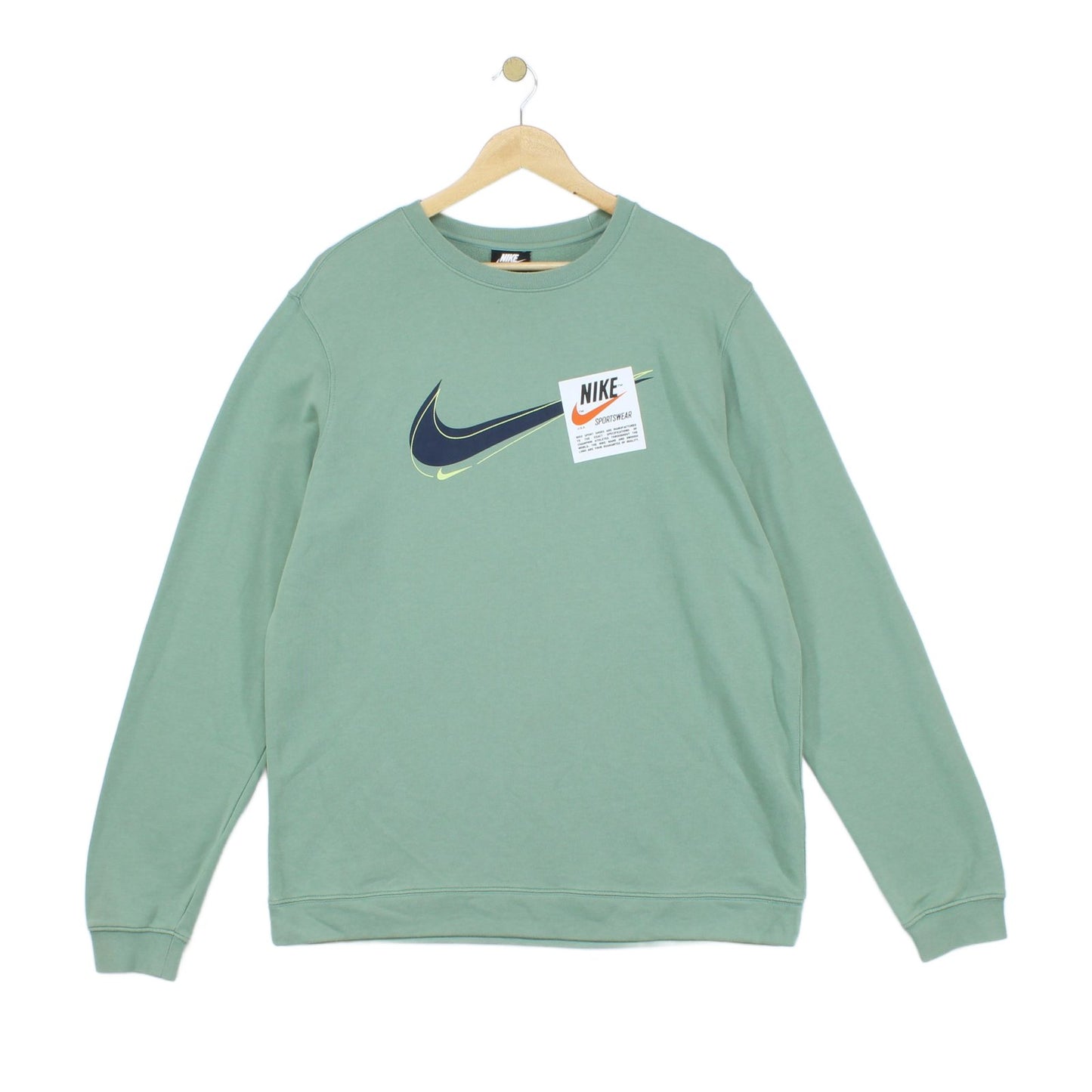 Mens Sweatshirt Athletic Logo Crew Neck