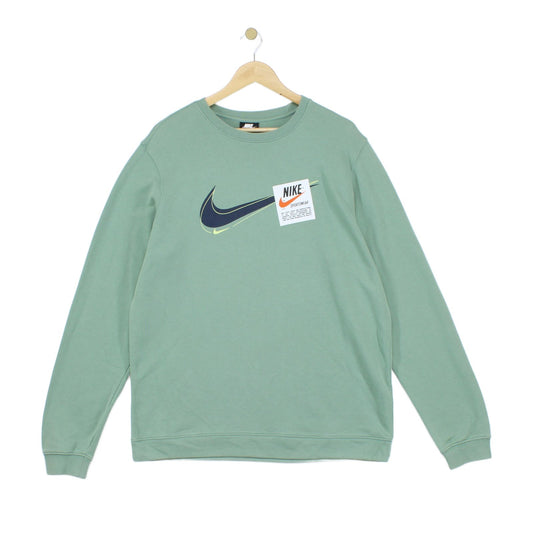 Mens Sweatshirt Athletic Logo Crew Neck