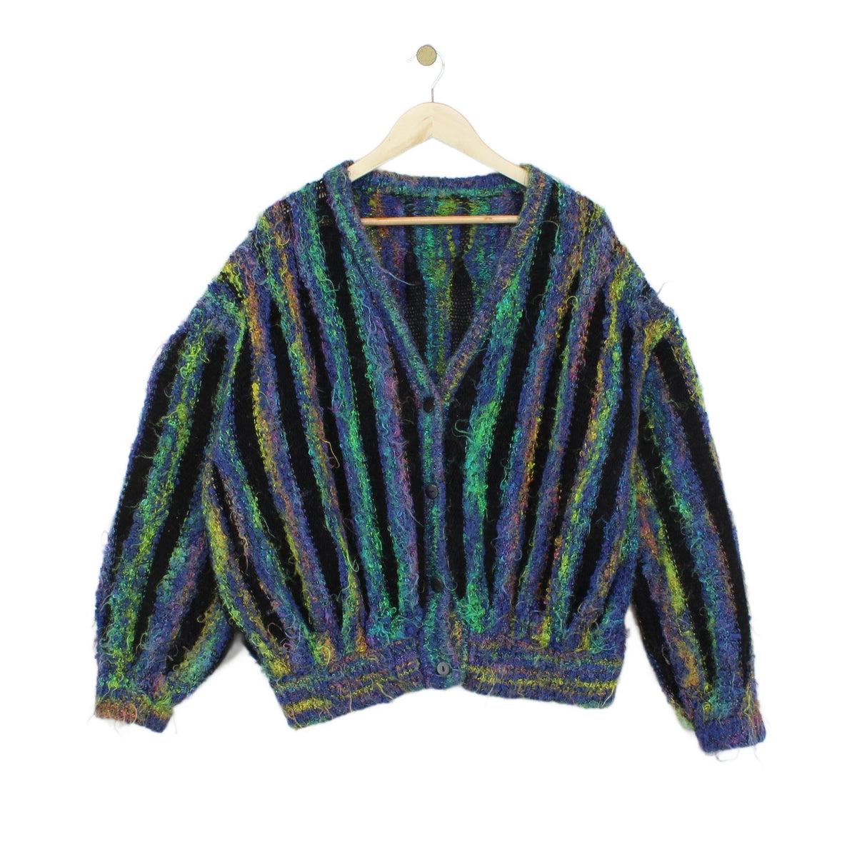 Womens Cardigan Oversized Fit Striped