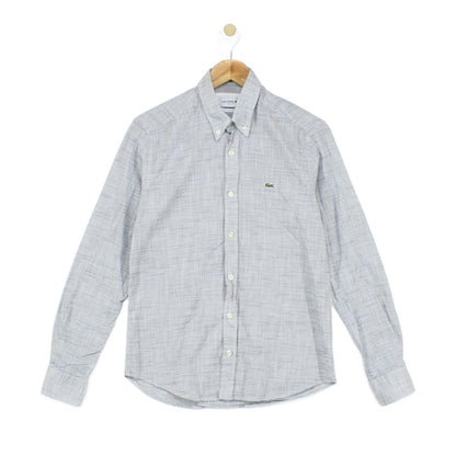 Mens Striped Shirt Slim Fit Button Up Long Sleeve
