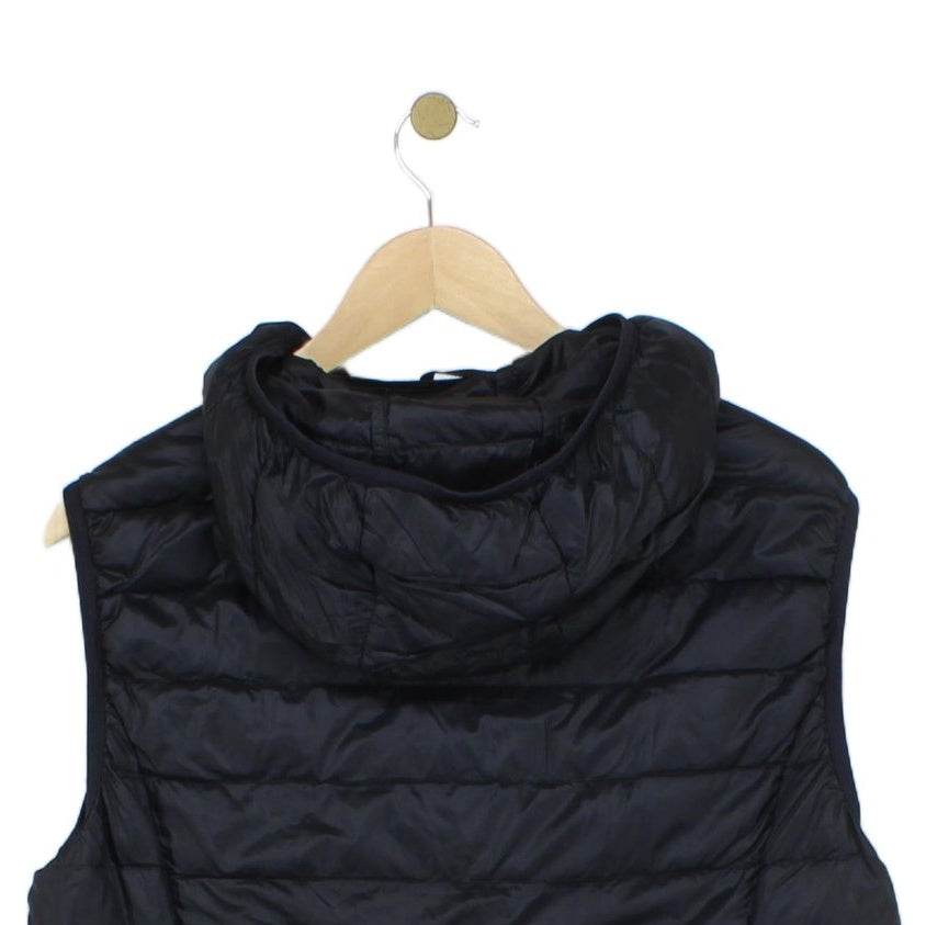 Mens Down Bodywarmer Hooded Quilted Lightweight