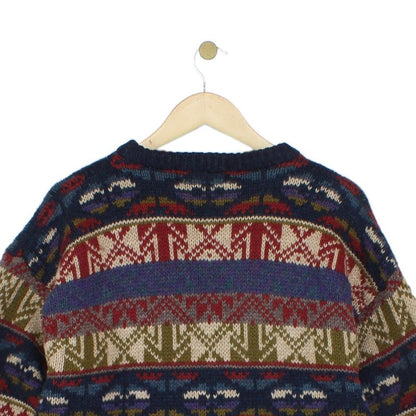 Mens Shetland Wool Jumper Patterned