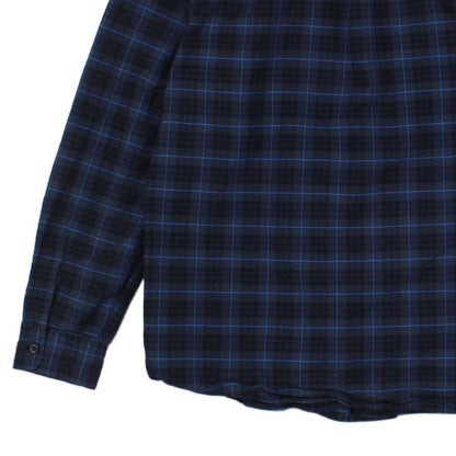 Mens Check Shirt Button Up Long Sleeve