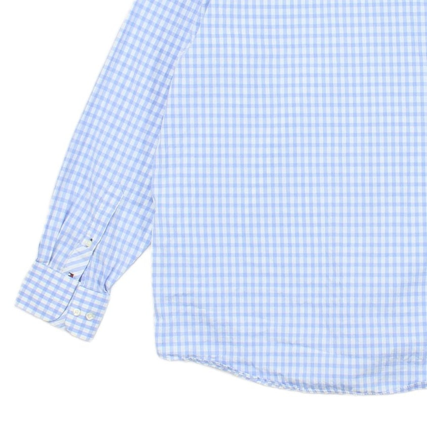 Mens Check Shirt Long Sleeve Button Up