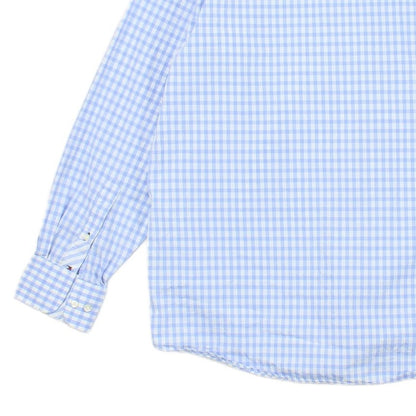 Mens Check Shirt Long Sleeve Button Up
