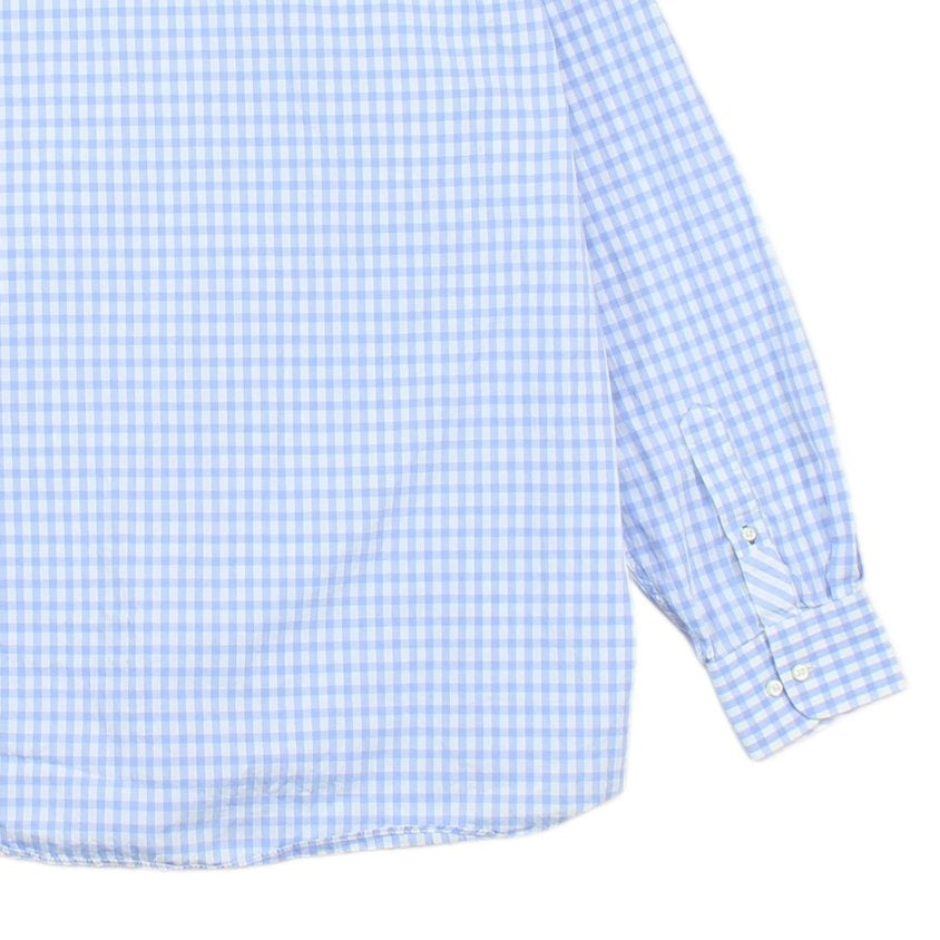 Mens Check Shirt Long Sleeve Button Up
