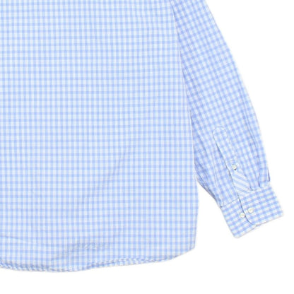 Mens Check Shirt Long Sleeve Button Up