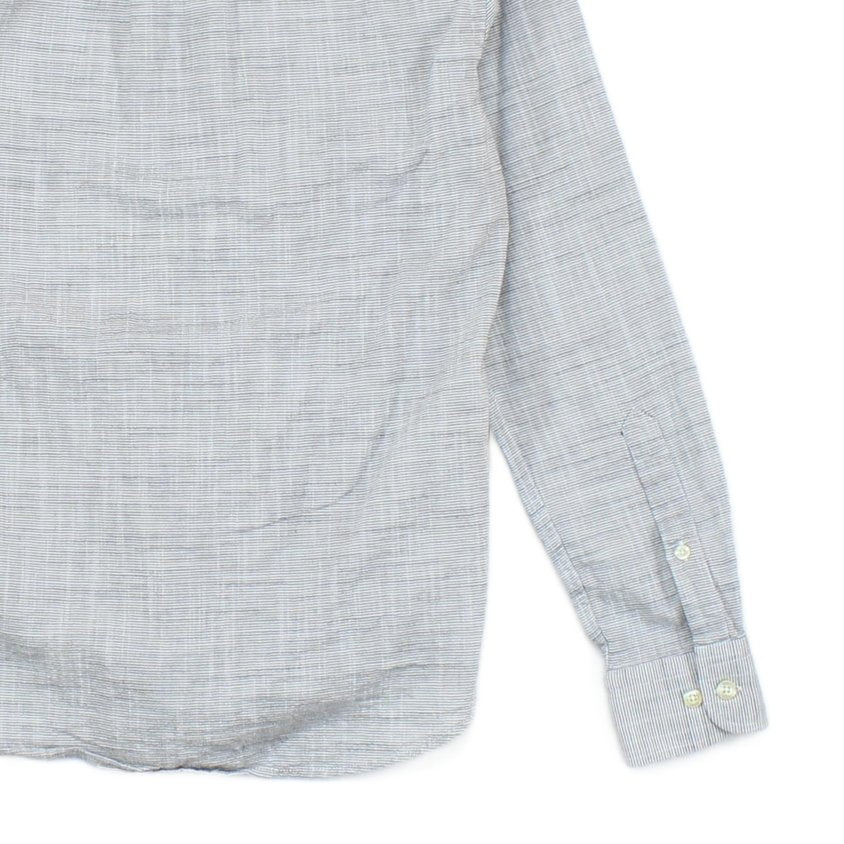 Mens Striped Shirt Slim Fit Button Up Long Sleeve
