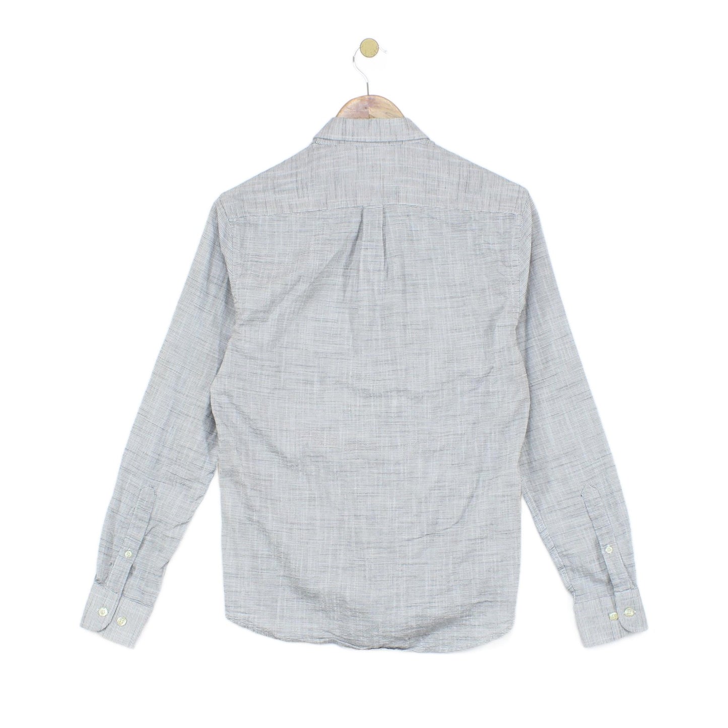 Mens Striped Shirt Slim Fit Button Up Long Sleeve