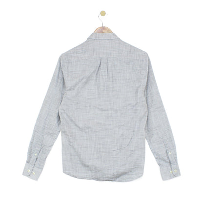 Mens Striped Shirt Slim Fit Button Up Long Sleeve
