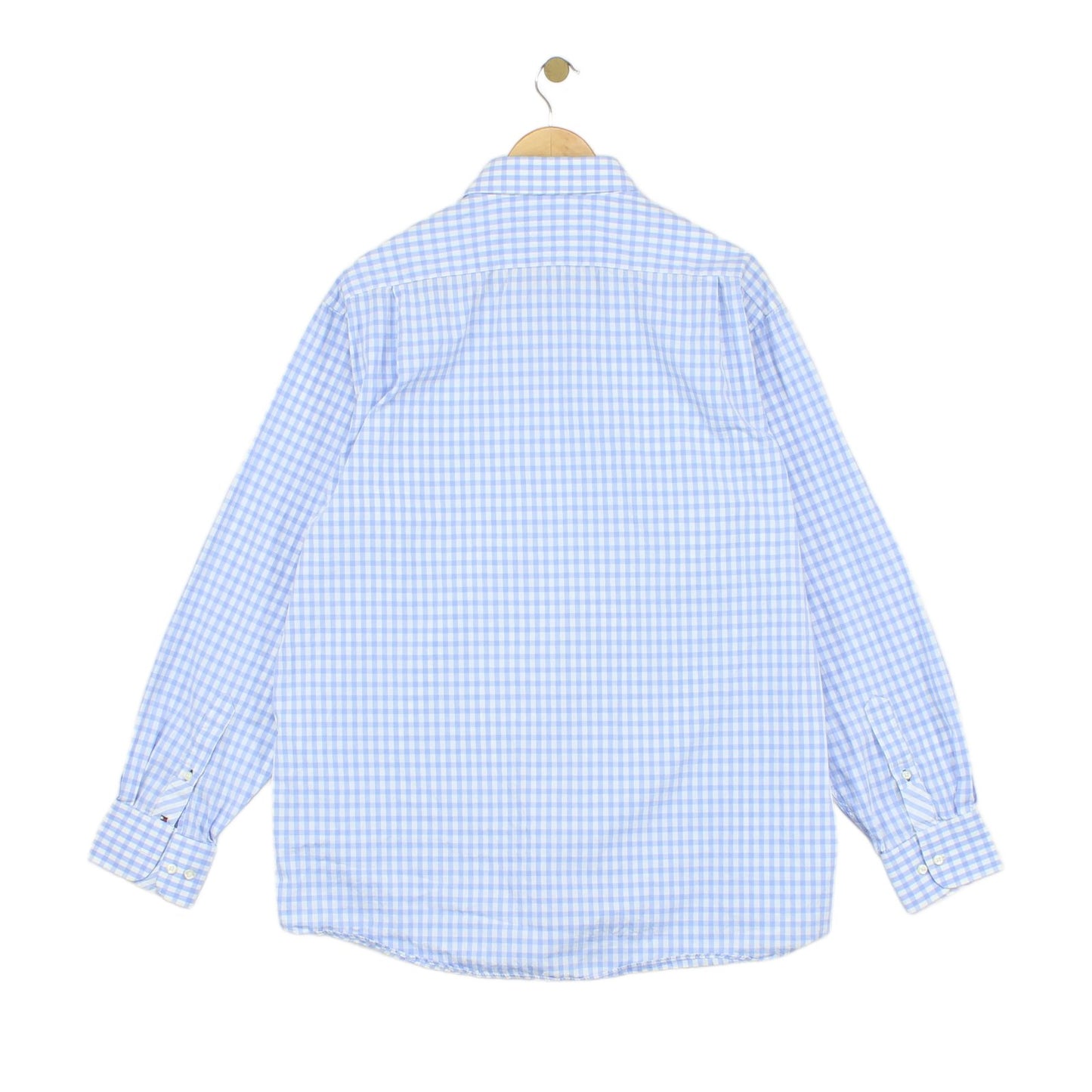 Mens Check Shirt Long Sleeve Button Up