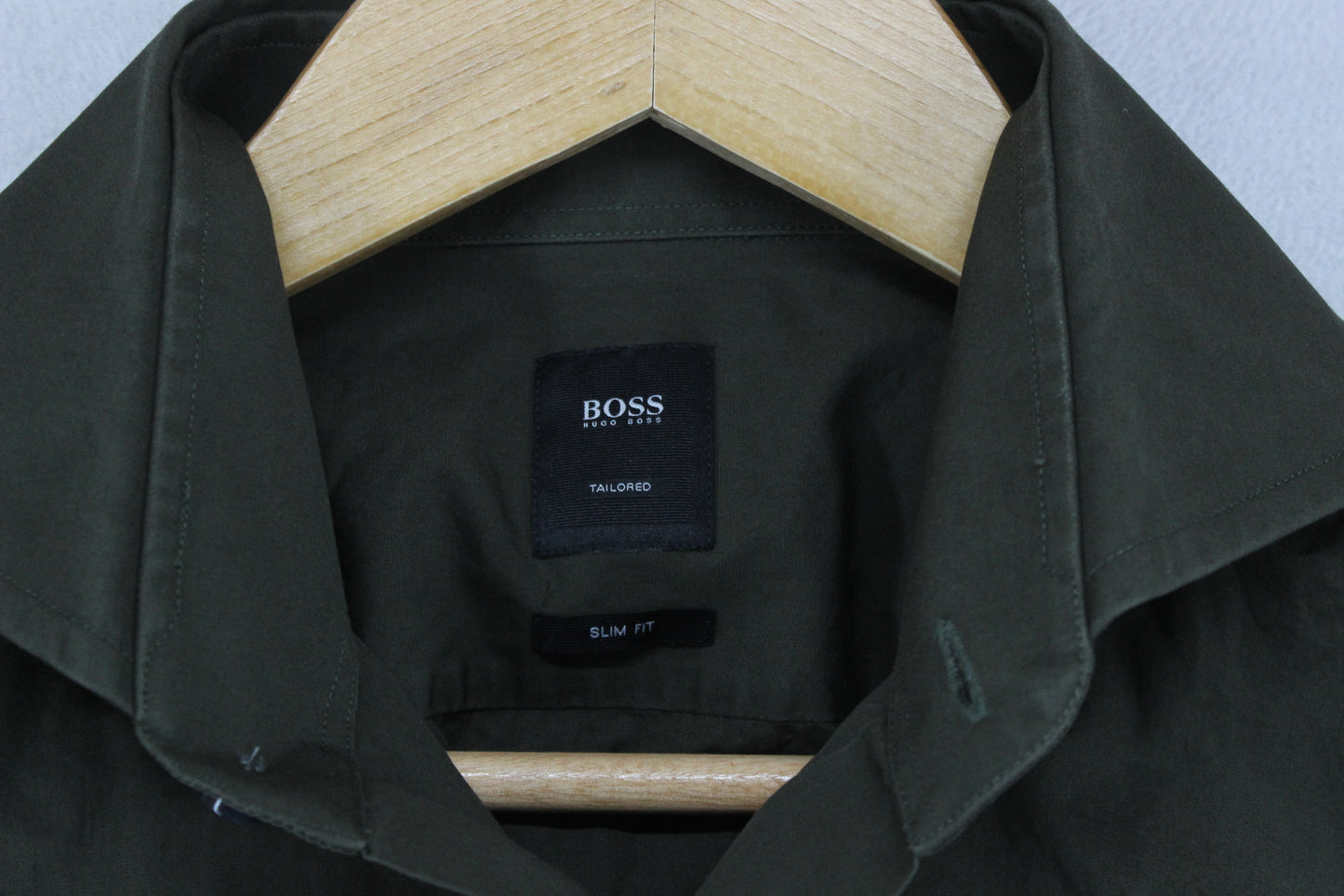 Mens Shirt Slim Fit Tailored Long Sleeve