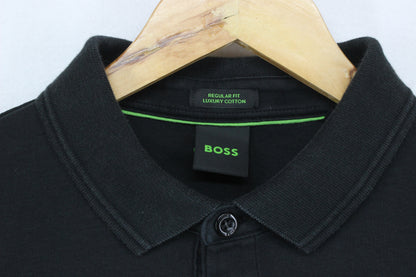 Mens Polo Shirt Long Sleeve Regular Fit