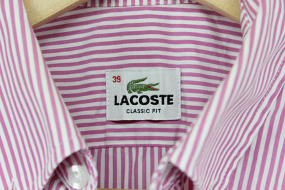 Mens Striped Shirt Short Sleeve Button Up Classic Fit