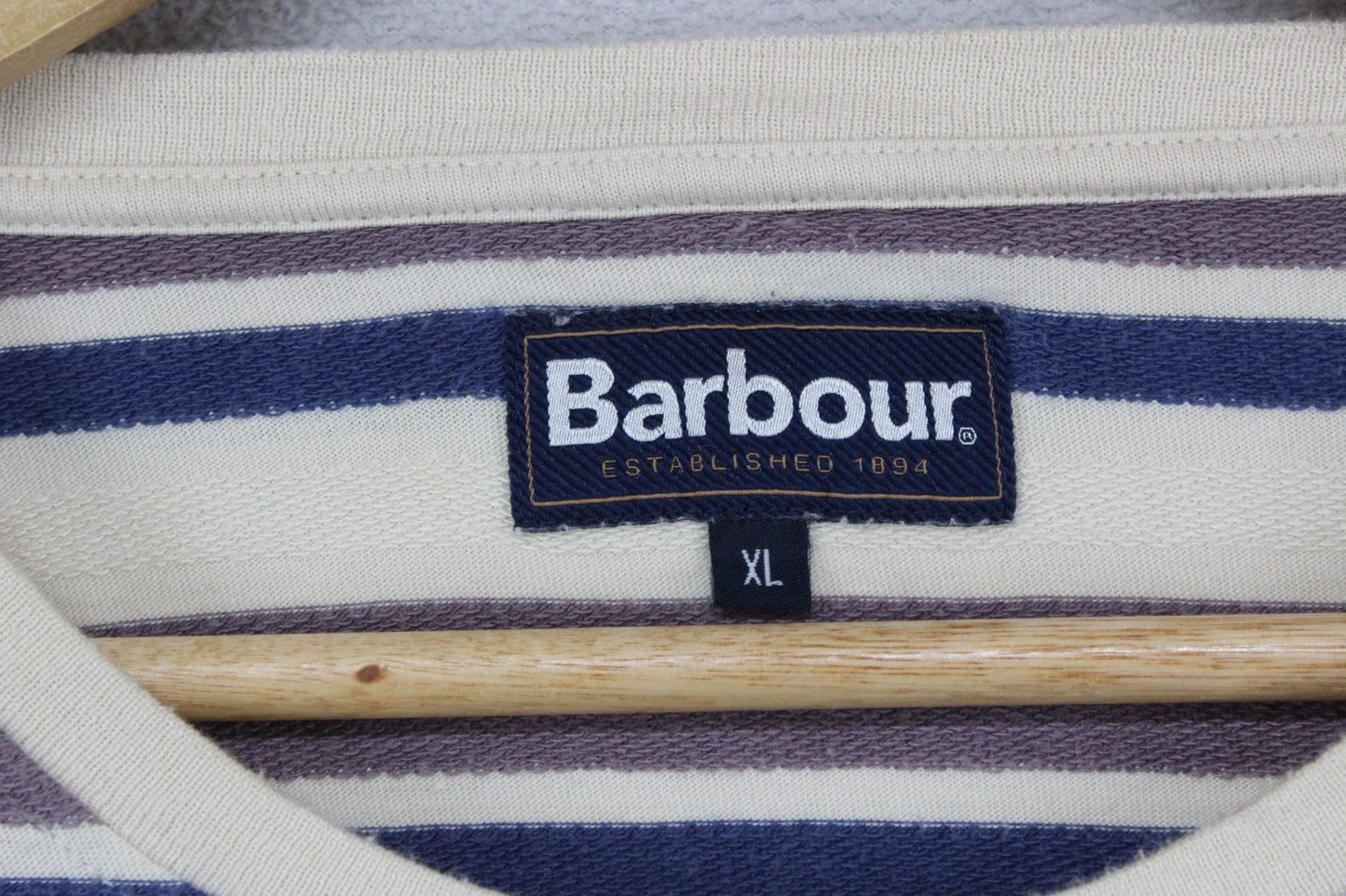 Mens Striped T-Shirt Crew Neck Short Sleeve