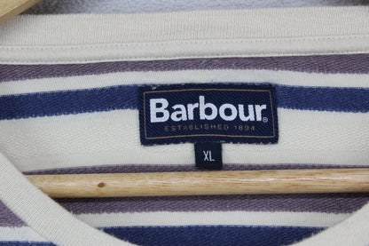 Mens Striped T-Shirt Crew Neck Short Sleeve