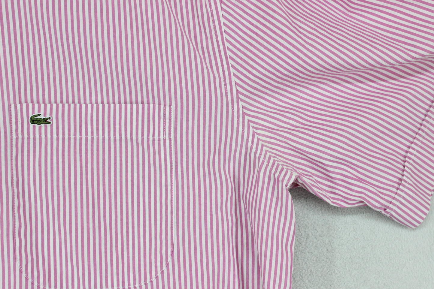 Mens Striped Shirt Short Sleeve Button Up Classic Fit