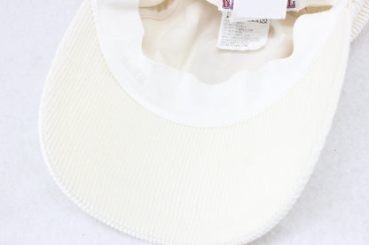 Mens Corduroy Baseball Cap Logo Adjustable
