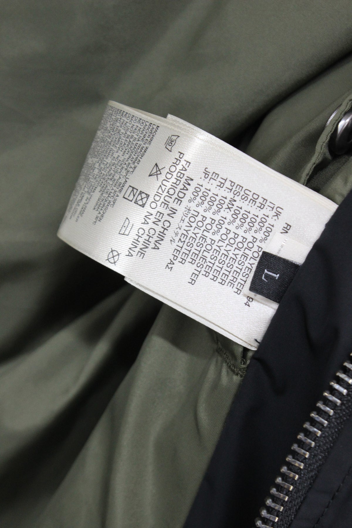 Mens Bomber Jacket Full Zip Biker