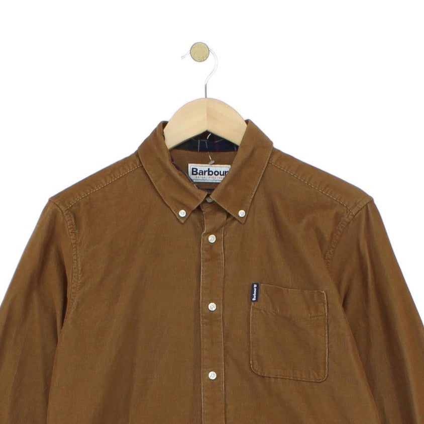 Mens Corduroy Shirt Tailored Button Up