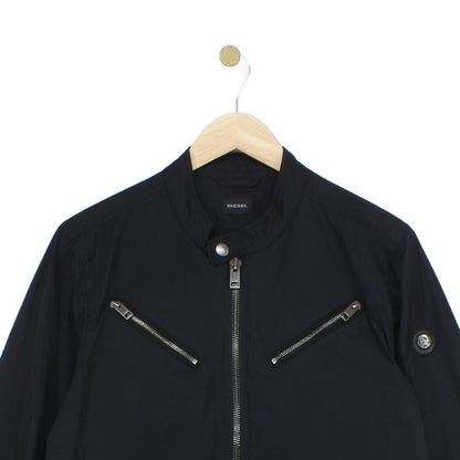 Mens Bomber Jacket Full Zip Biker