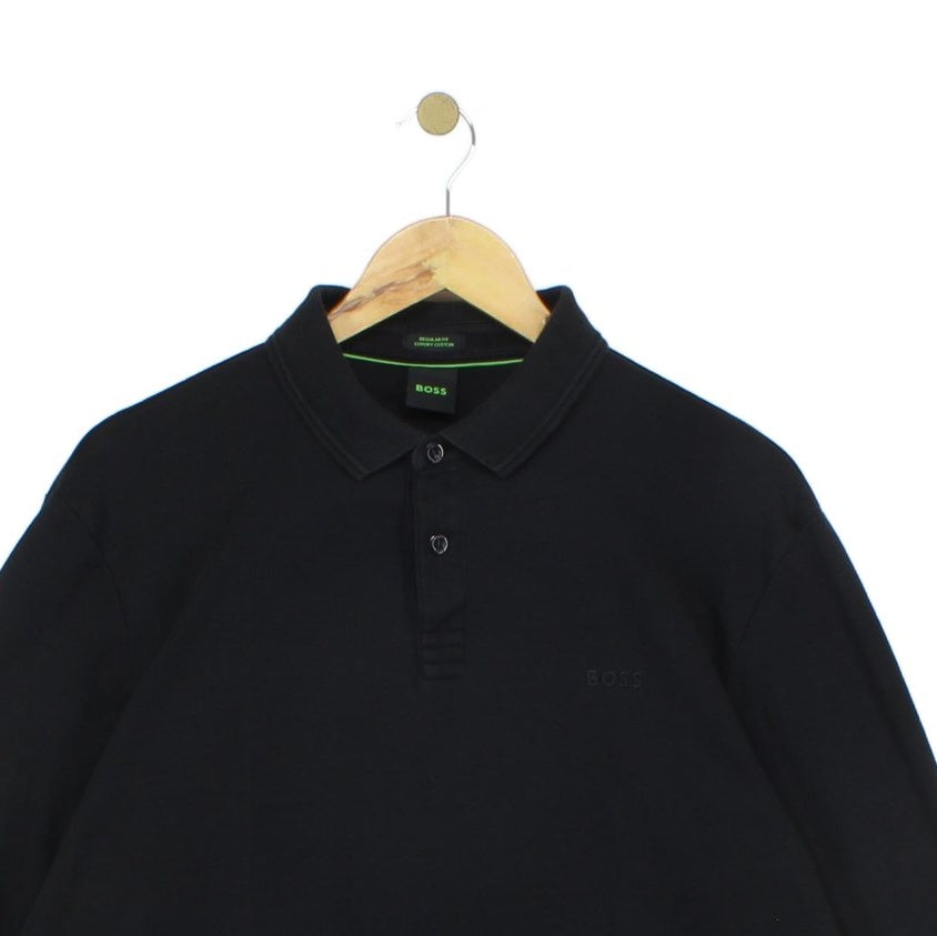 Mens Polo Shirt Long Sleeve Regular Fit